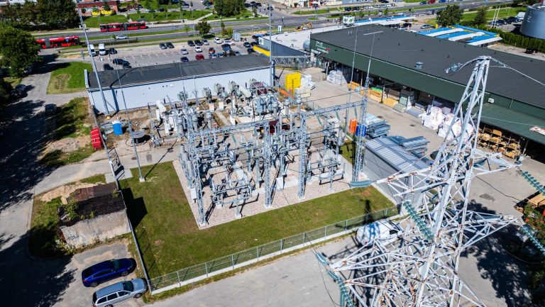 110 kV galios transformatorių keitimo darbai Baltupio transformatorių pastotėje